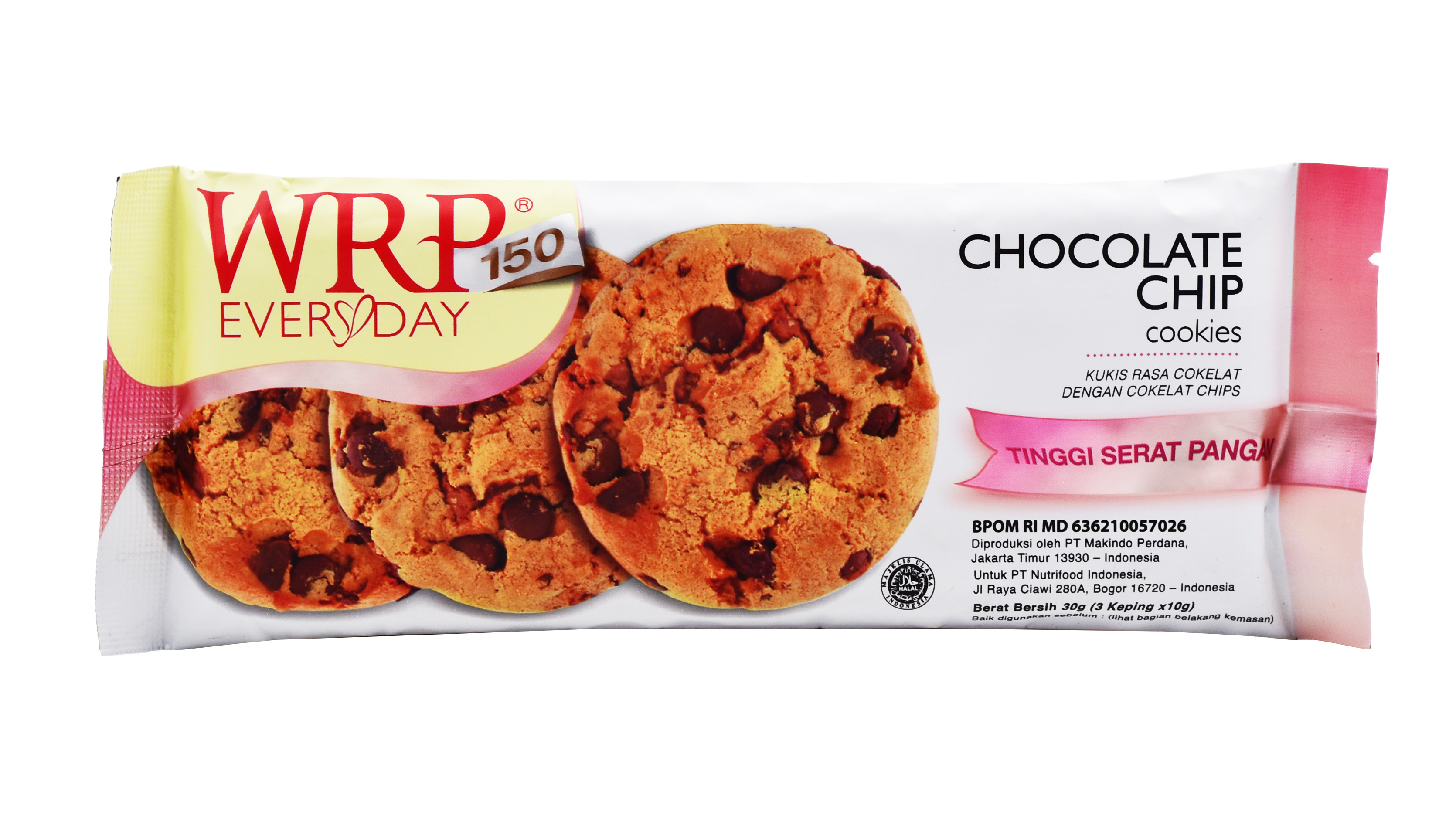 Wrp chocolate chip cookies 30 gr | Bormadago.com