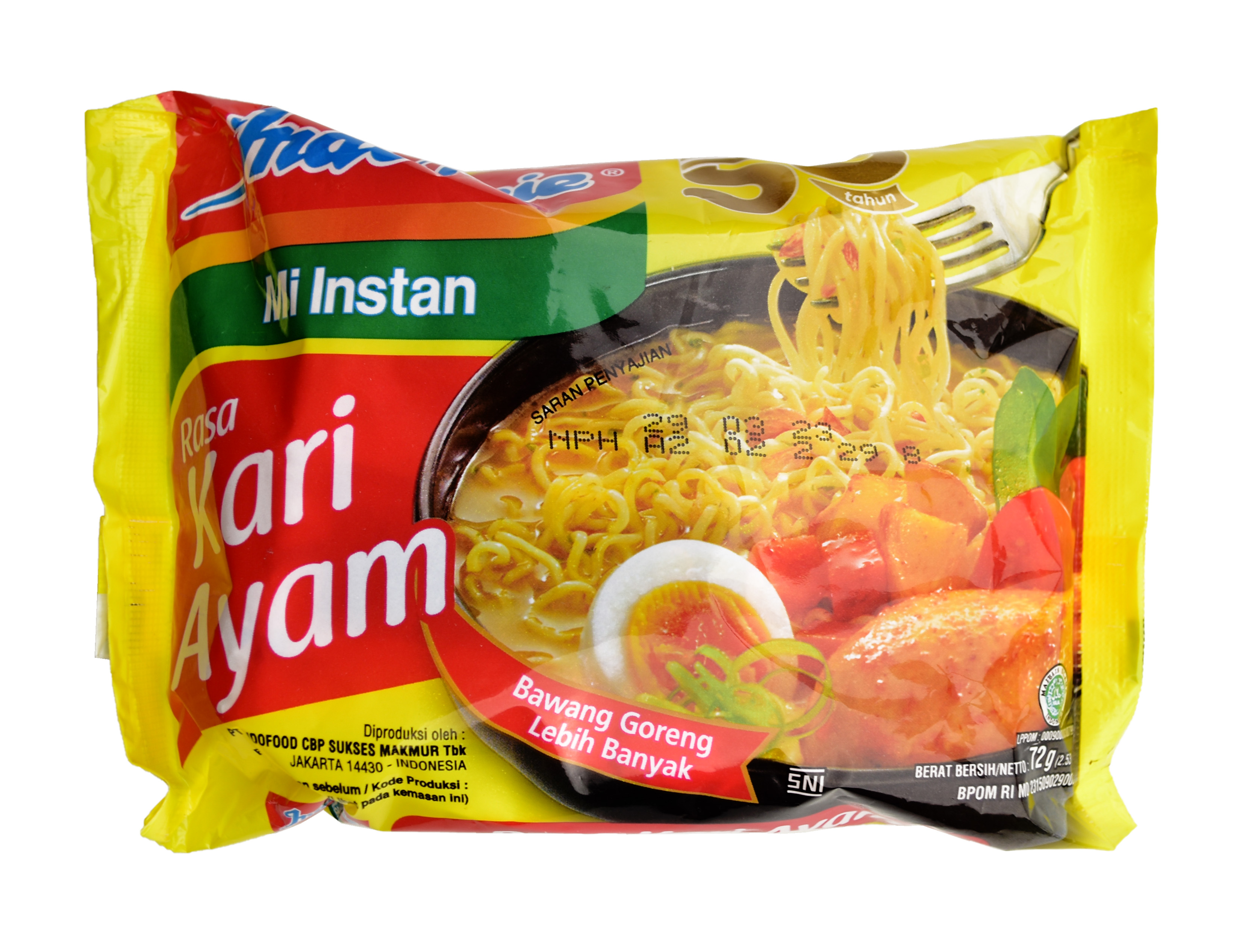Indomie kari ayam 72 gr | Bormadago.com